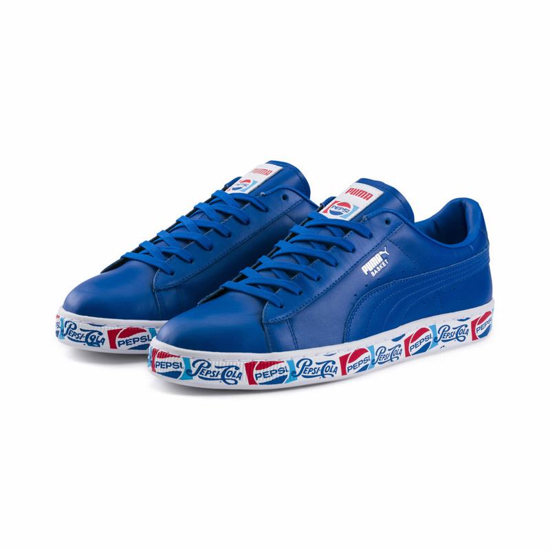 Basket Puma X Pepsi Max Basket Ii Homme Bleu/Bleu Soldes 203BILFY